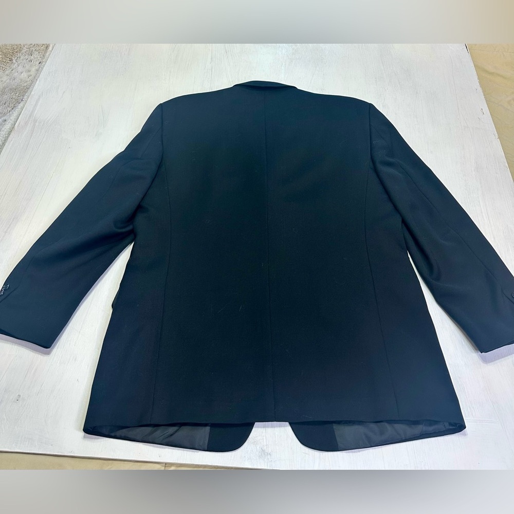 Jones New York Wool Blazer Men’s 46L Black 3 Button Classic Sport Coat Foley’s - Picture 4 of 11
